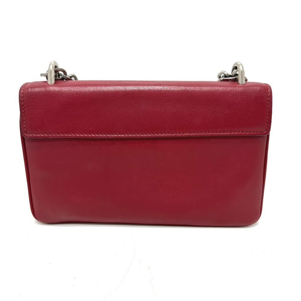 PRADA Red Leather Shoulder Bag - Picture 2 of 16